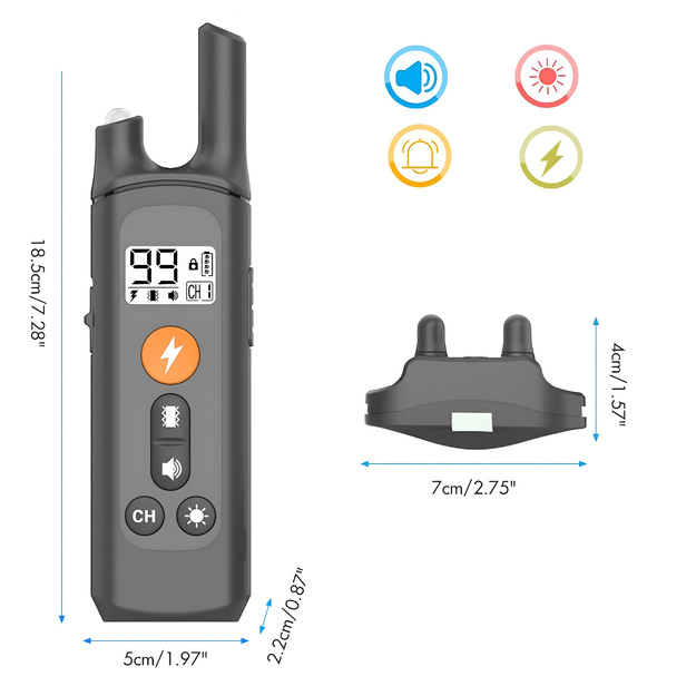 Elektriline koerakoolituskaelarihm Veekindel vaigistamine