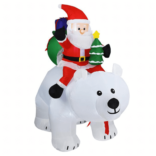 Jõulukaunistus Santa Claus Täispuhutav Teddy Bear Led XXL 210 cm