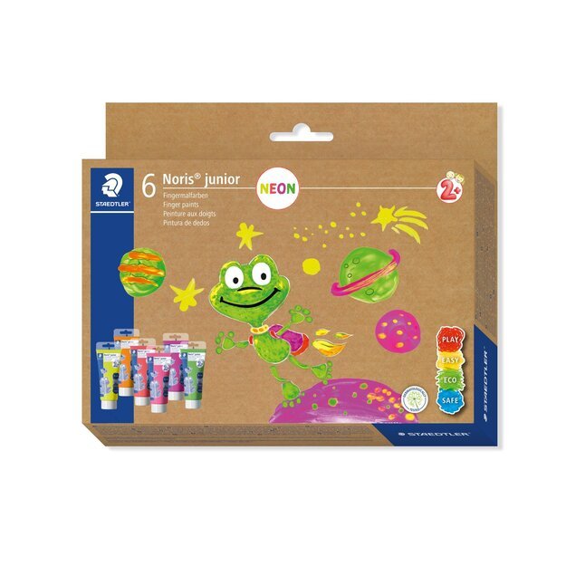 Staedtler - Noris Junior Finger paint, 75ml 6 pcs (+2 Years) (8816)