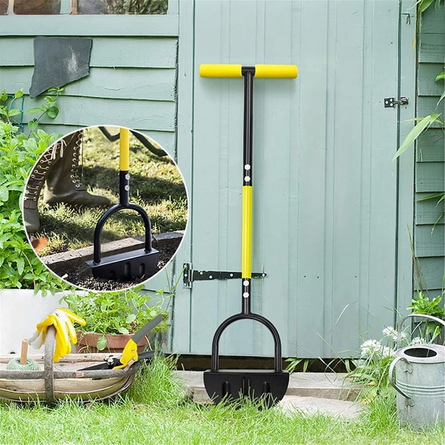 Manuāls tērauda zāliena apmaļu apgriezējs ar loka zāģa asmeni