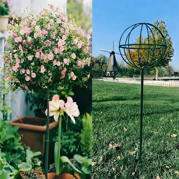 Dārza pergola, terase, metāla balsts vīteņaugiem, rožu ziediem, 50x10 cm, zaļš