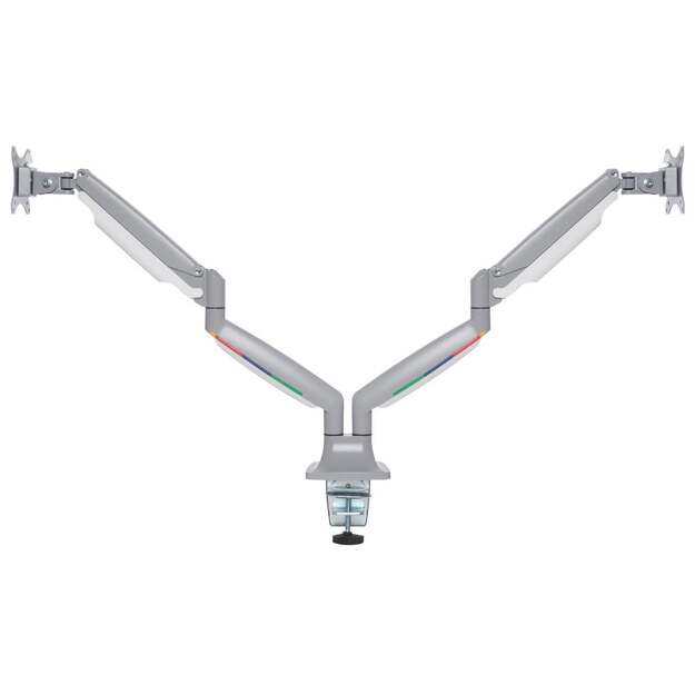Kensington - SmartFit One-Touch Monitor arm Dual - Light grey