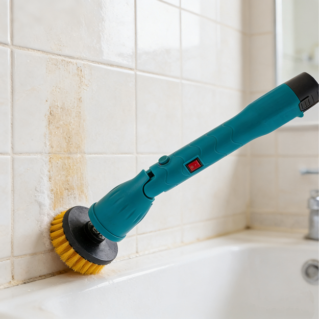 Elektriskā rotējošā tīrīšanas birste grīdām, logiem un sienām, uzlādējama