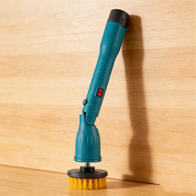 Elektriskā rotējošā tīrīšanas birste grīdām, logiem un sienām, uzlādējama