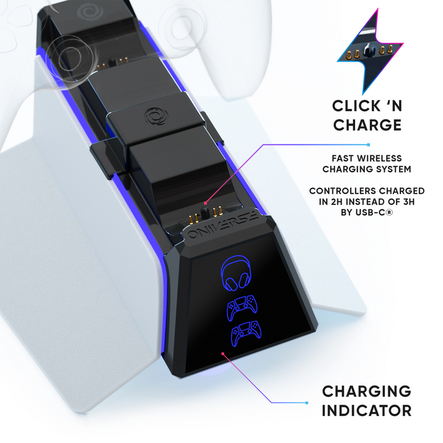 ONIVERSE PS5 FAST CHARGING STATION - BLACK