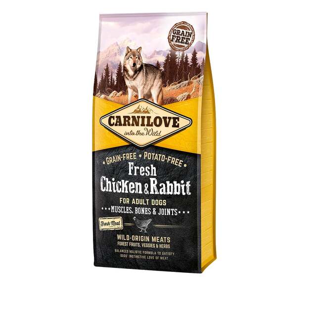 Carnilove - Dogfood - Fresh Chicken & Rabbit for Adult 12kg