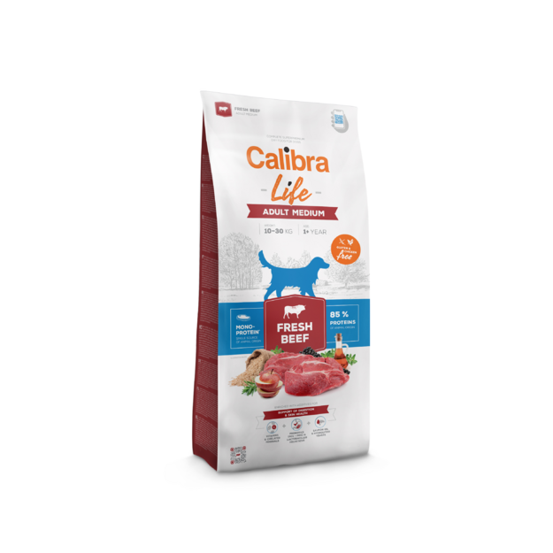 Calibra - Dog Life Adult Medium Fresh Beef 12 kg - (381149)