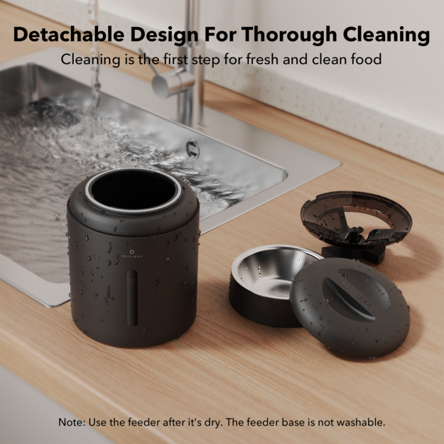 Petlibro - Granary WiFi Feeder - Black - 5-liter