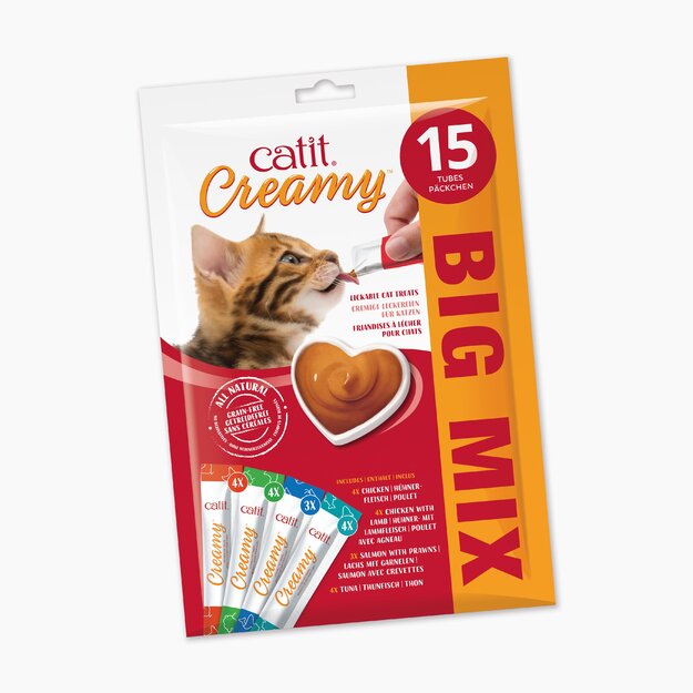 Catit - Creamy Premium Treat for Cats - Chicken - Multi Pack (15x10g)