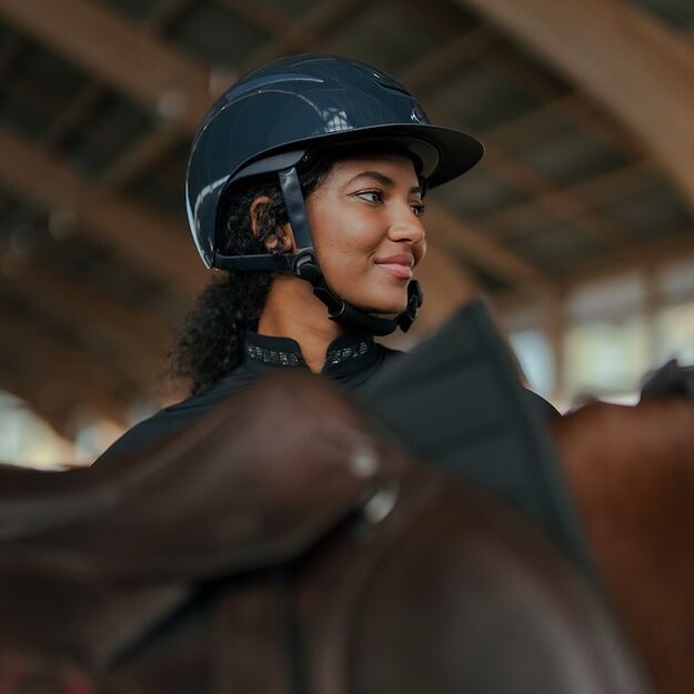 Hansbo Sport - Mips Skyblue glossy Riding helmet -S