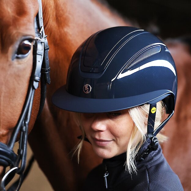 Hansbo Sport - Mips Skyblue glossy Riding helmet -S