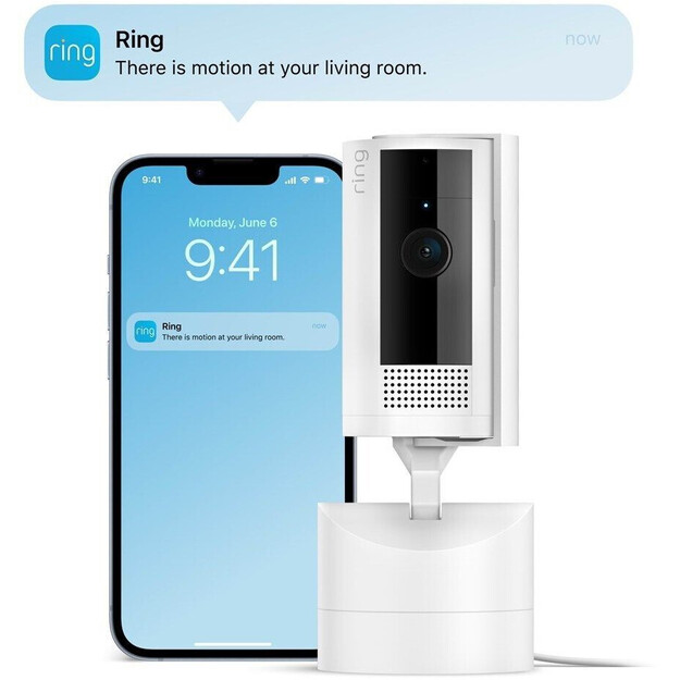 Ring - Pan-Tilt Indoor Cam, White