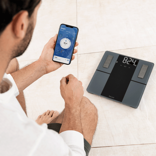 Beurer - BF 500 Super Black Edition Diagnostic Bathroom Scale - 5 Years Warranty