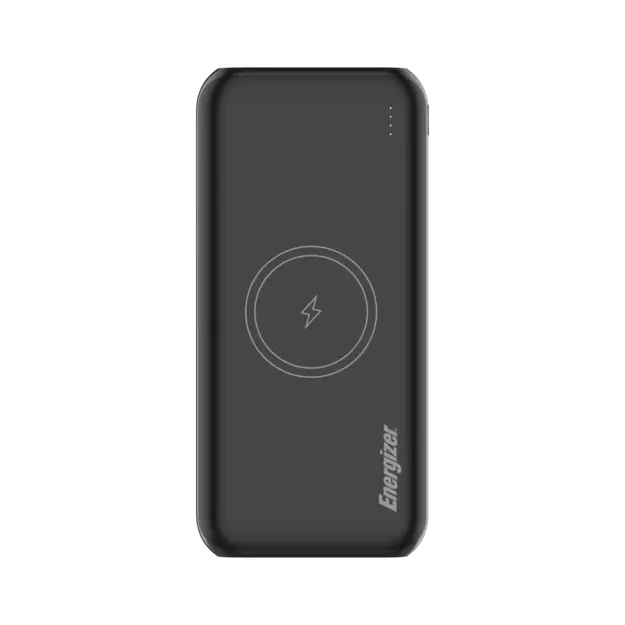 Energizer - 10K Wireless & PD 20W Fast Charge Power Bank - 10000mAh - Black