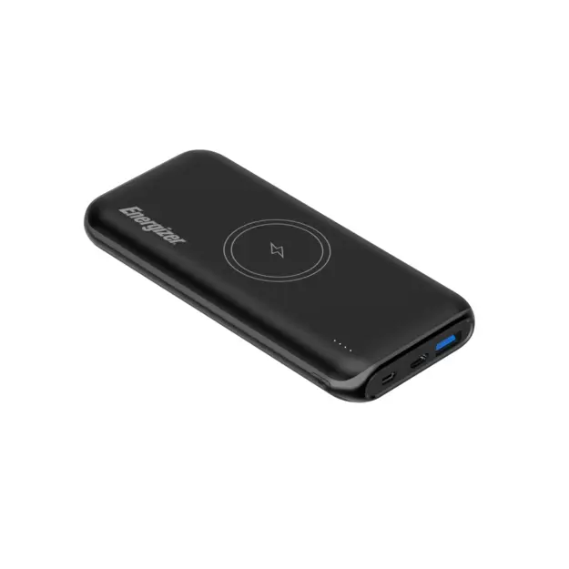 Energizer - 10K Wireless & PD 20W Fast Charge Power Bank - 10000mAh - Black