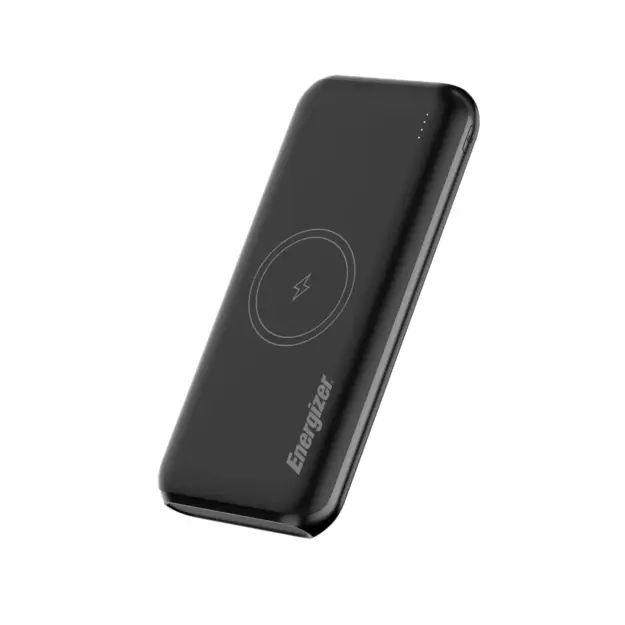 Energizer - 10K Wireless & PD 20W Fast Charge Power Bank - 10000mAh - Black