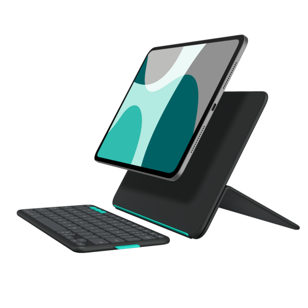 Logitech - Flip Folio  for iPad Pro & Air 11'' - Graphite - Nordic