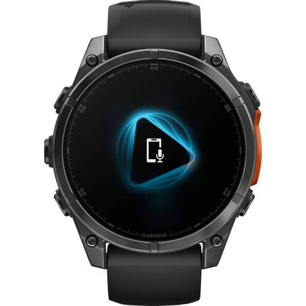 Garmin - Fenix 8 47mm Amoled Sapphire Carbon Grey