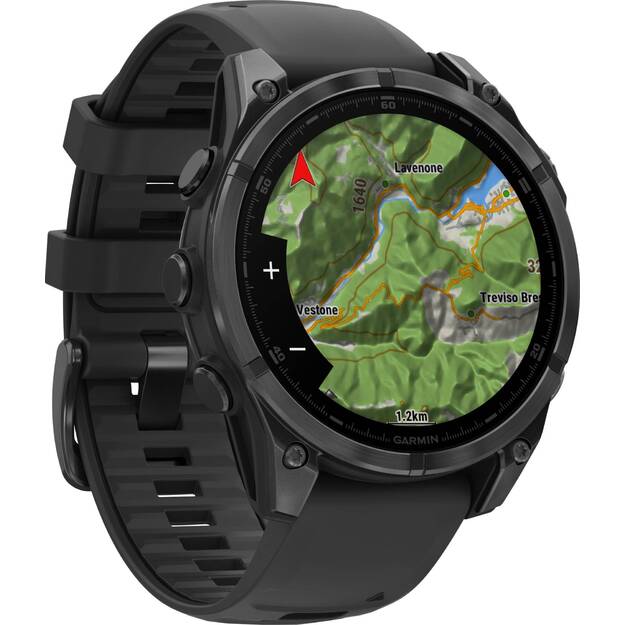 Garmin - Fenix 8 47mm Amoled Sapphire Carbon Grey