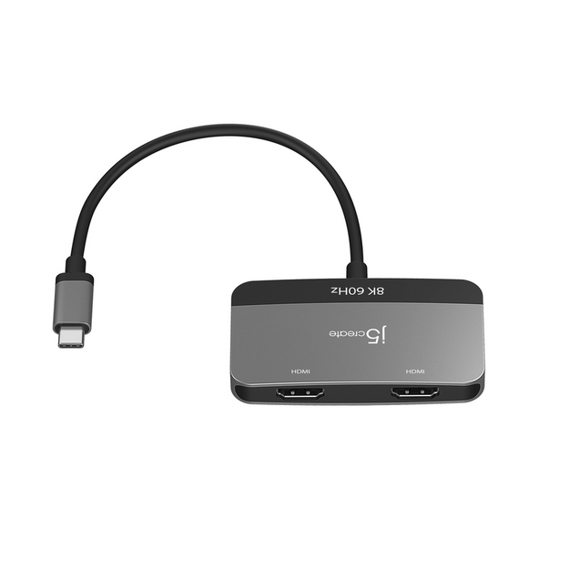 J5create - 8K USB-C To DUAL HDMI Display Adapter