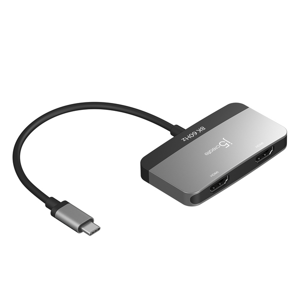 J5create - 8K USB-C To DUAL HDMI Display Adapter