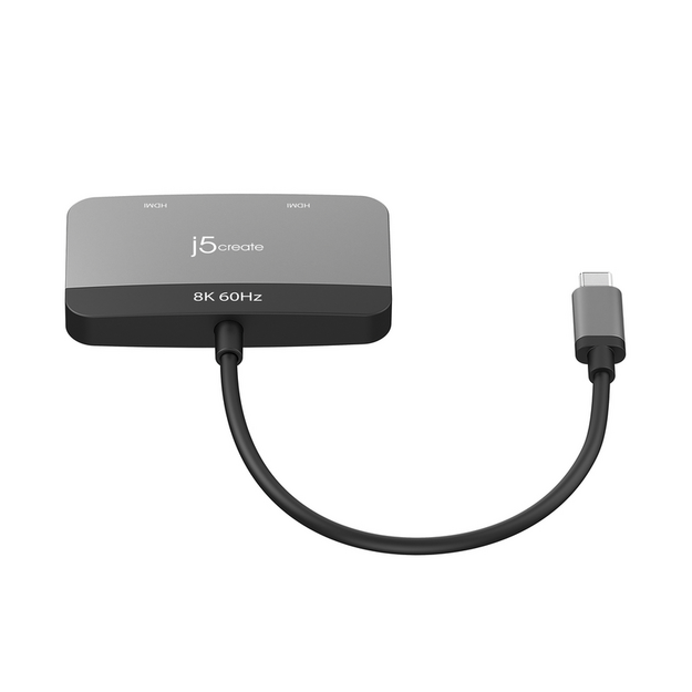J5create - 8K USB-C To DUAL HDMI Display Adapter