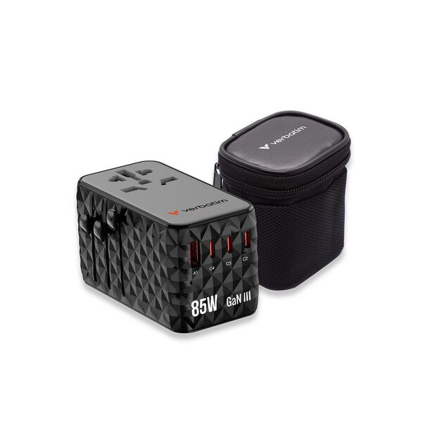 Verbatim - Charge 'n' Travel Diamond 85W Retractable Cable CNT-02