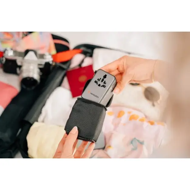 Verbatim - Charge N Travel 170W Universal Travel Adapter Black