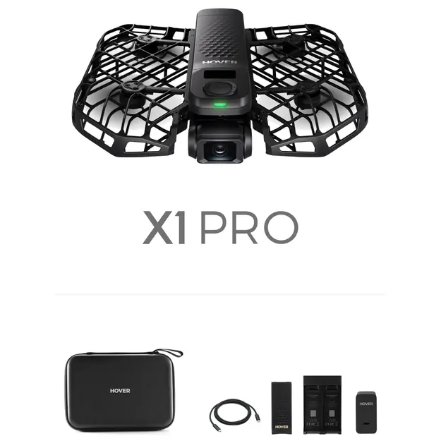 HOVERAir - X1 Pro Basic Combo Drone - Black