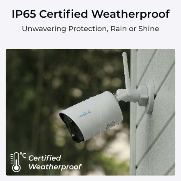 Reolink – Argus Eco (B320) Battery-Powered Outdoor Wi-Fi Camera – White