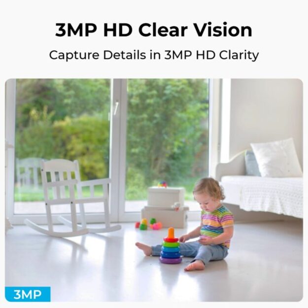 Reolink – E321 Smart Wi-Fi PT Indoor Camera – White