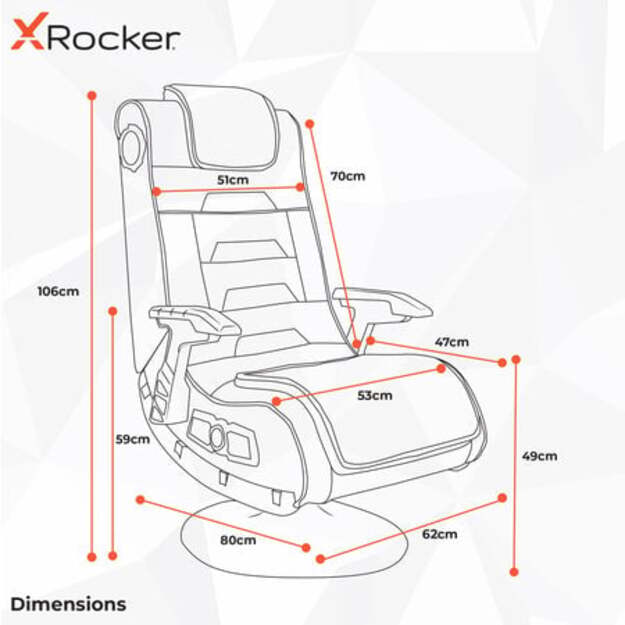 X-Rocker - X-Pro 4.1 Pedestal Chair