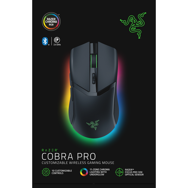 Razer - Cobra Pro - Black - Wireless Gaming Mouse - black