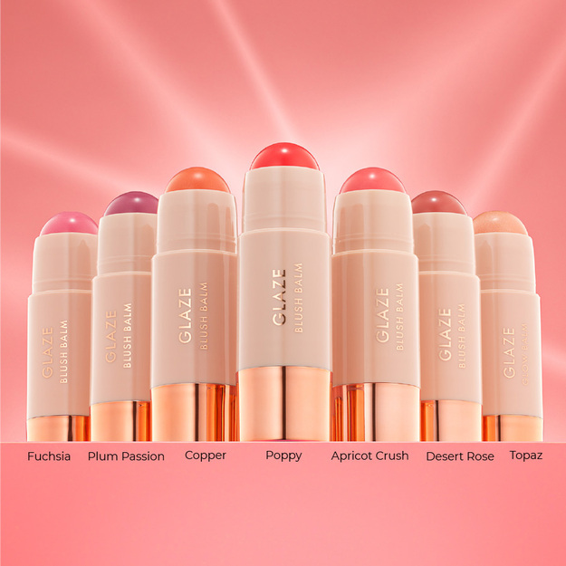 Bellamianta - Glaze Blush Balm - Poppy - 5g