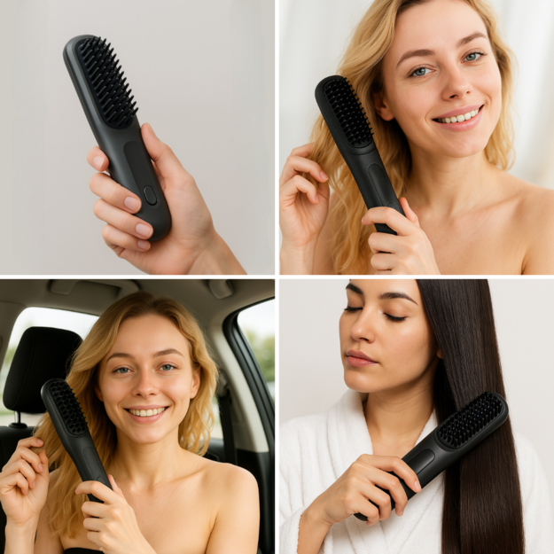 GLAM By Irina - Cordless Straightening Brush