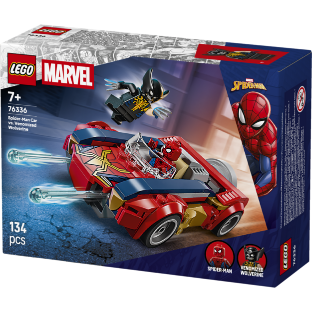 LEGO - Super Heroes - Spider-Man Car vs. Venomized Wolverine (76336)