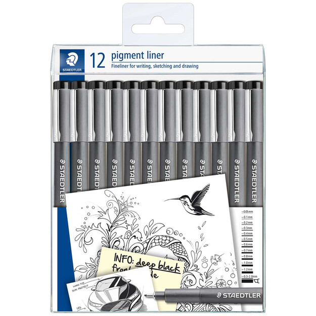 Staedtler – Pigmentliner 0.5 mm – Black (308-9 TB12)