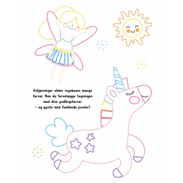 Coloring Book with Jewels: Unicorns