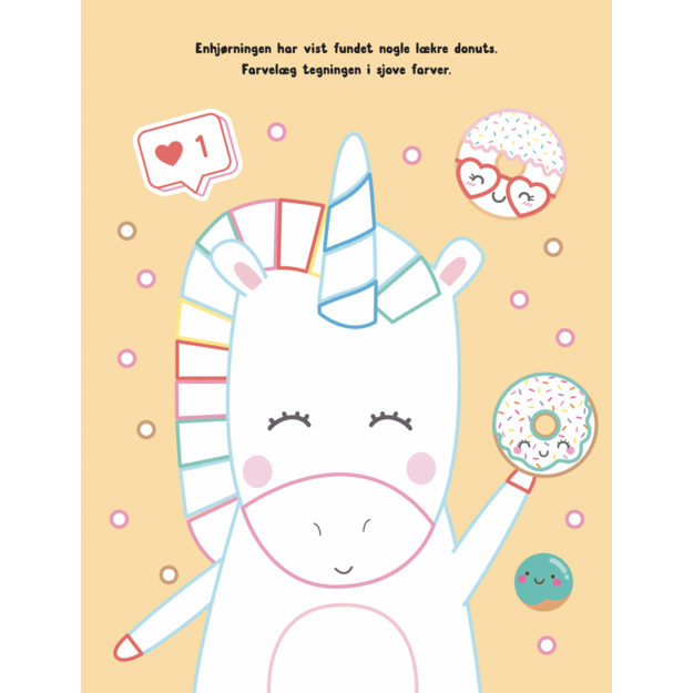 Coloring Book with Jewels: Unicorns