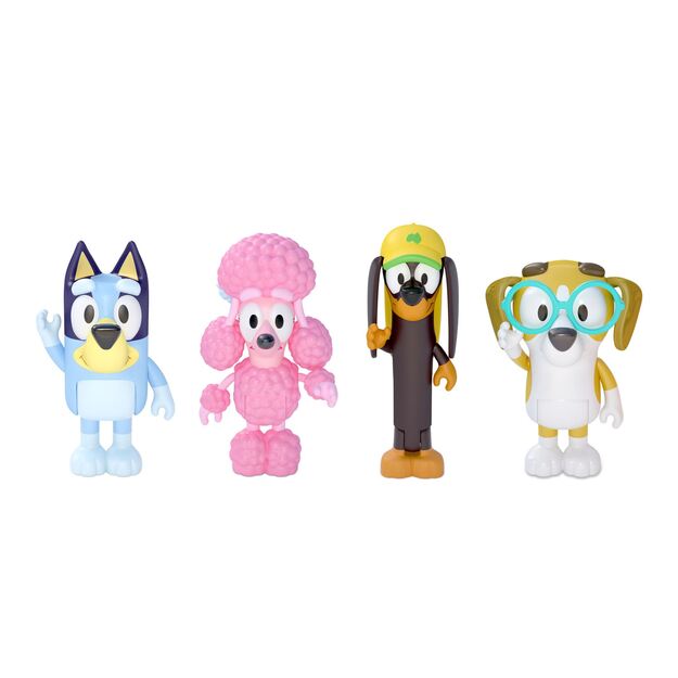Bluey - Figure 4-pack  - Bluey & Friends (90202)