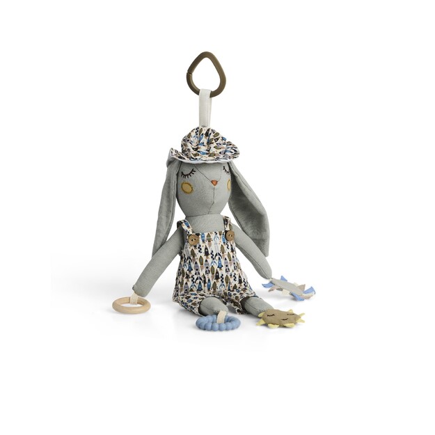 Smallstuff - Activity bunny for auto chair, blue