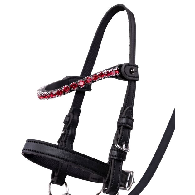 My Hobby Horse - Browband red stones (MHH011010)