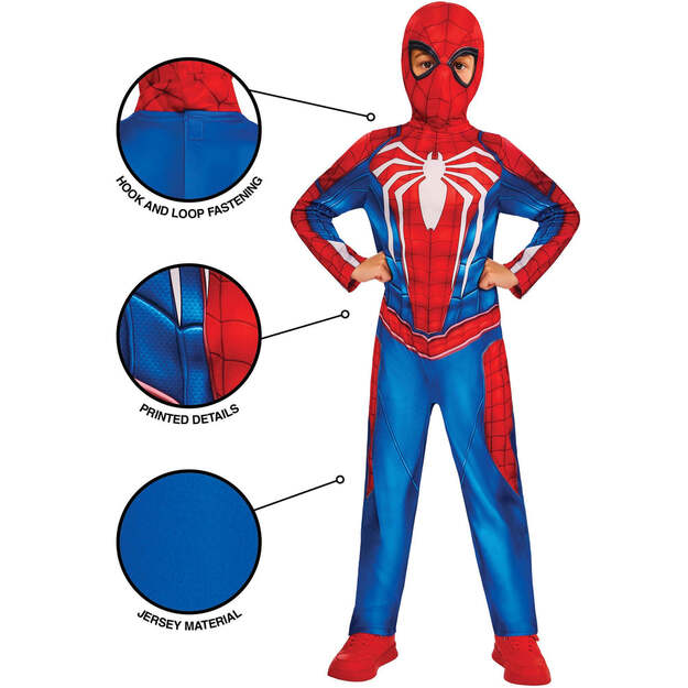 Rubies - Spiderman Gamervserse Jumpsuit - (122-128 cm)