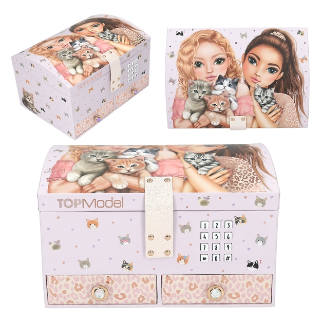 Topmodel - TOPModel Big Jewellery Box With Code And Sound - CAT LOVE - Rose (413578)