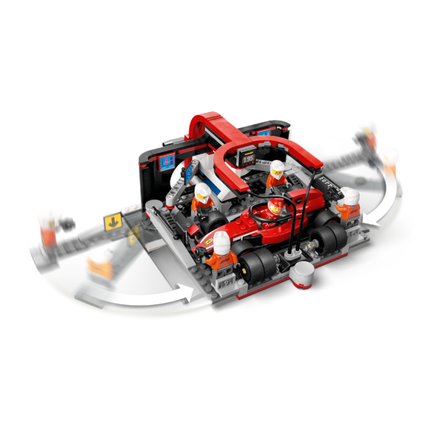 LEGO - LEGO City - F1® Pit Stop & Pit Crew with Ferrari Car (60443)