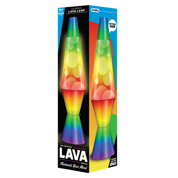 Lavazza - Lamp - White/Tri-colour, Rainbow Base - 37 cm