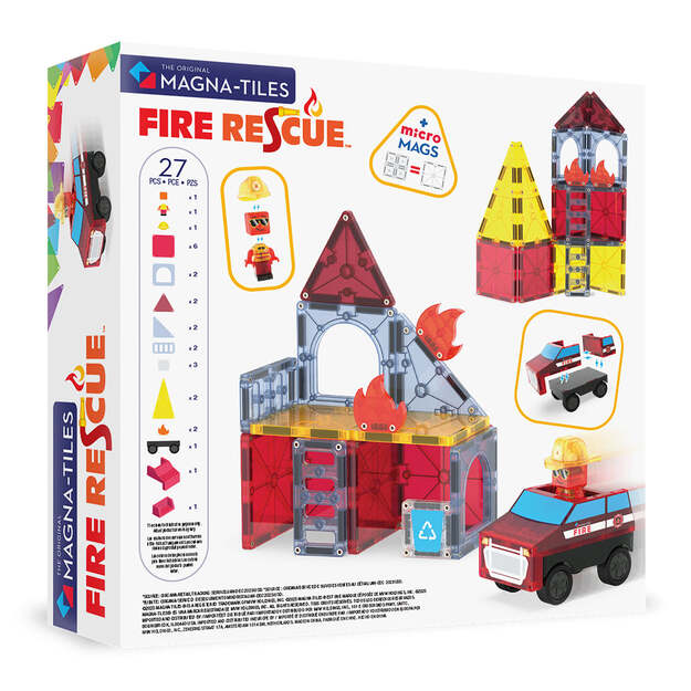 Magna-Tiles - Fire Rescue™ 27 Piece Set (90360)
