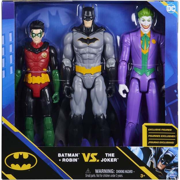 Batman - 3 figure Pack 30cm Batman, Robin, Joker