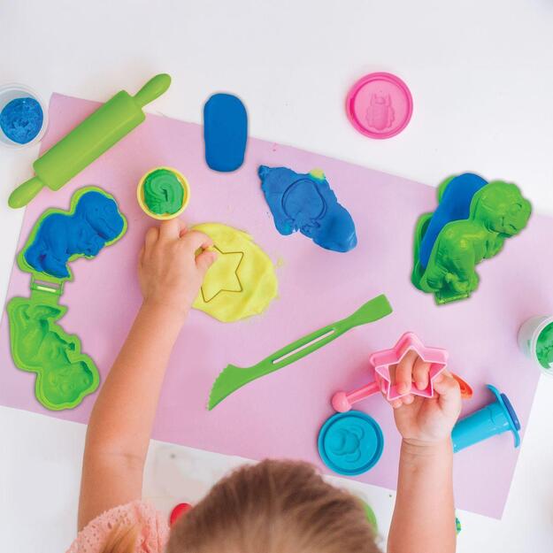 Cra-Z-Art - Softee Dough Dino Neon Dough Set (CRDOUGH11)