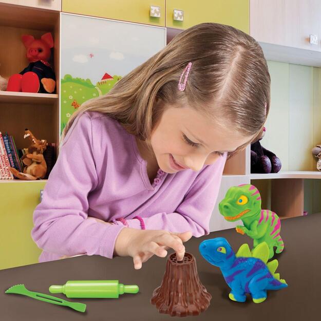 Cra-Z-Art - Softee Dough Dino Neon Dough Set (CRDOUGH11)